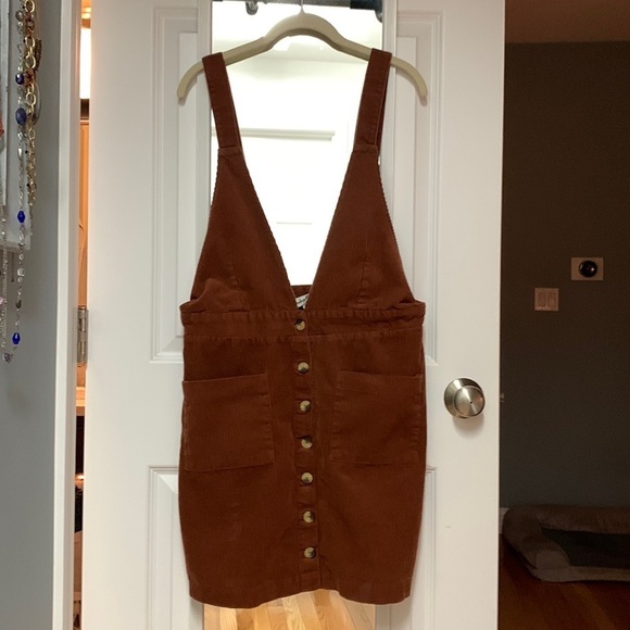 Vintage Corduroy Front Pocket Button down Dress‎ - Picture 1 of 4
